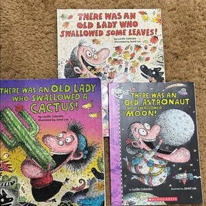 Scholastic Bright Purple and Black Kids Picture Book Lot